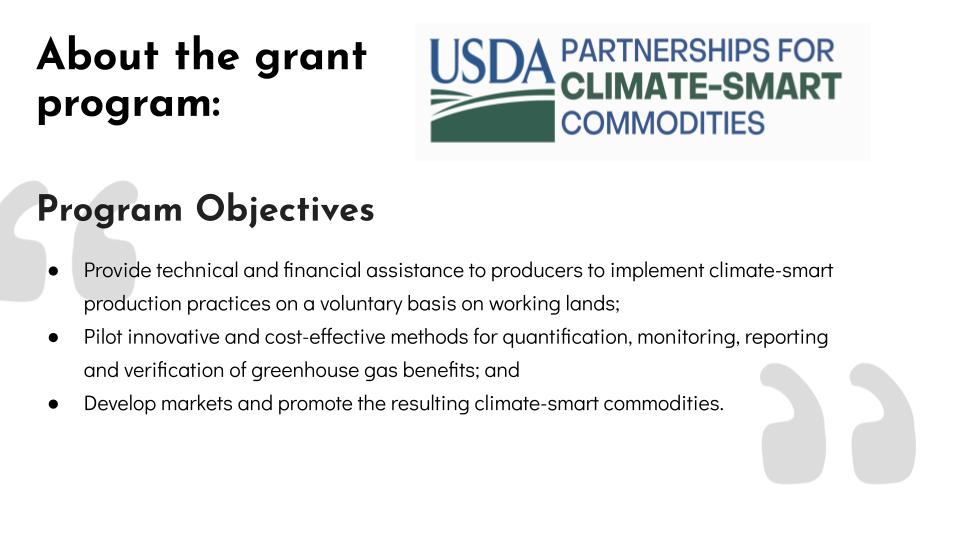 USDA Grant Program